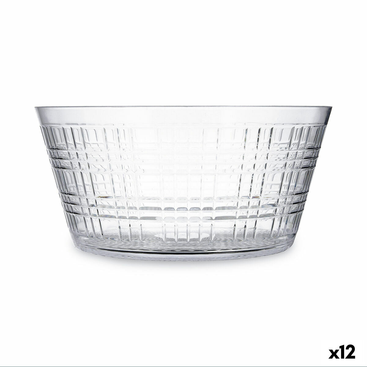 Salad Bowl Quid Viba Transparent Plastic (12 Units) Quid