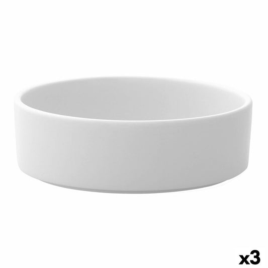 Salad Bowl Ariane Prime Ceramic White Ø 21 cm (3 Units) Ariane