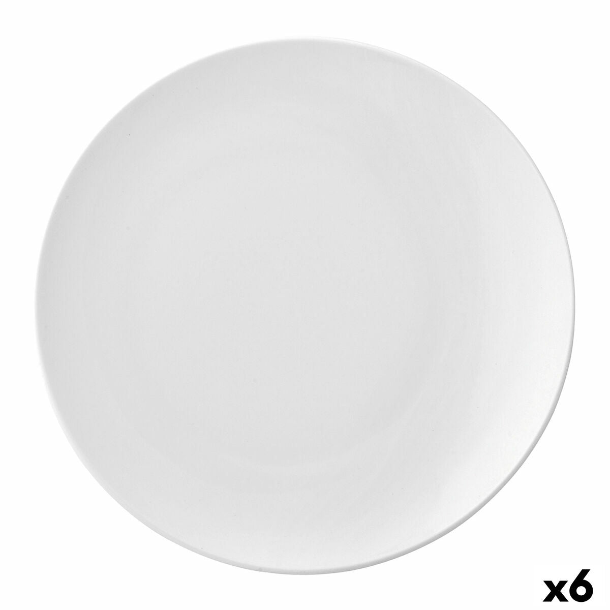 Flat plate Ariane Vital Coupe Ceramic White (24 cm) (6 Units) Ariane