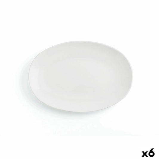 Serving Platter Ariane Vital Coupe Oval Ceramic White Ø 32 cm 6 Pieces Ariane