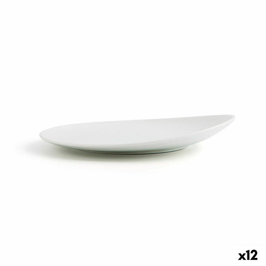 Flat plate Ariane Vital Coupe Ceramic White (Ø 21 cm) (12 Units) Ariane