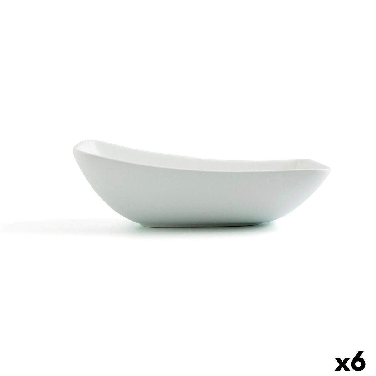 Bowl Ariane Vital Rectangular Ceramic White (24 cm) (6 Units) Ariane