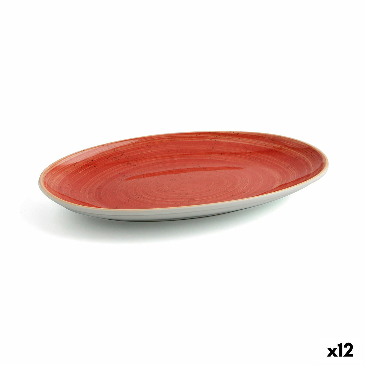 Snack tray Ariane Terra Red Ceramic Ø 26 cm (12 Units) Ariane