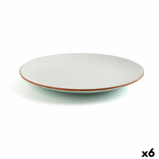 Flat plate Ariane Terra Ceramic Beige (Ø 31 cm) (6 Units) Ariane