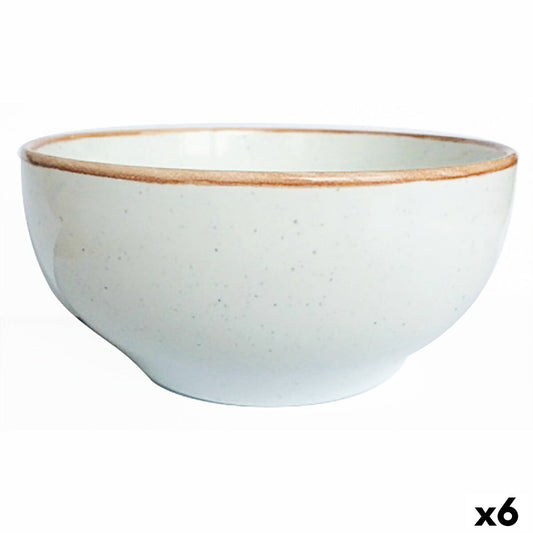 Bowl Ariane Terra Ceramic Beige (Ø 15 cm) (6 Units) Ariane