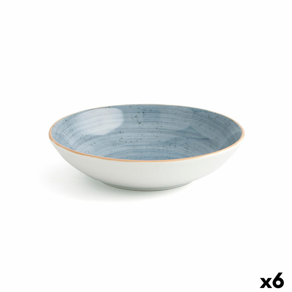 Deep Plate Ariane Terra Ceramic Blue (Ø 21 cm) (6 Units) Ariane