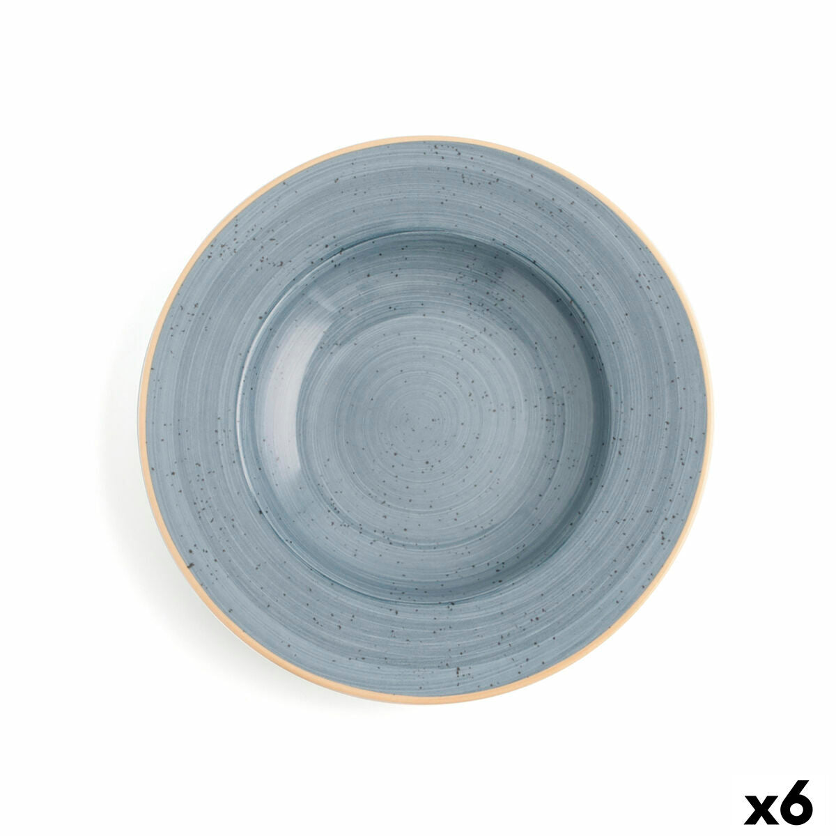 Deep Plate Ariane Terra Ceramic Blue (Ø 26 cm) (6 Units) Ariane