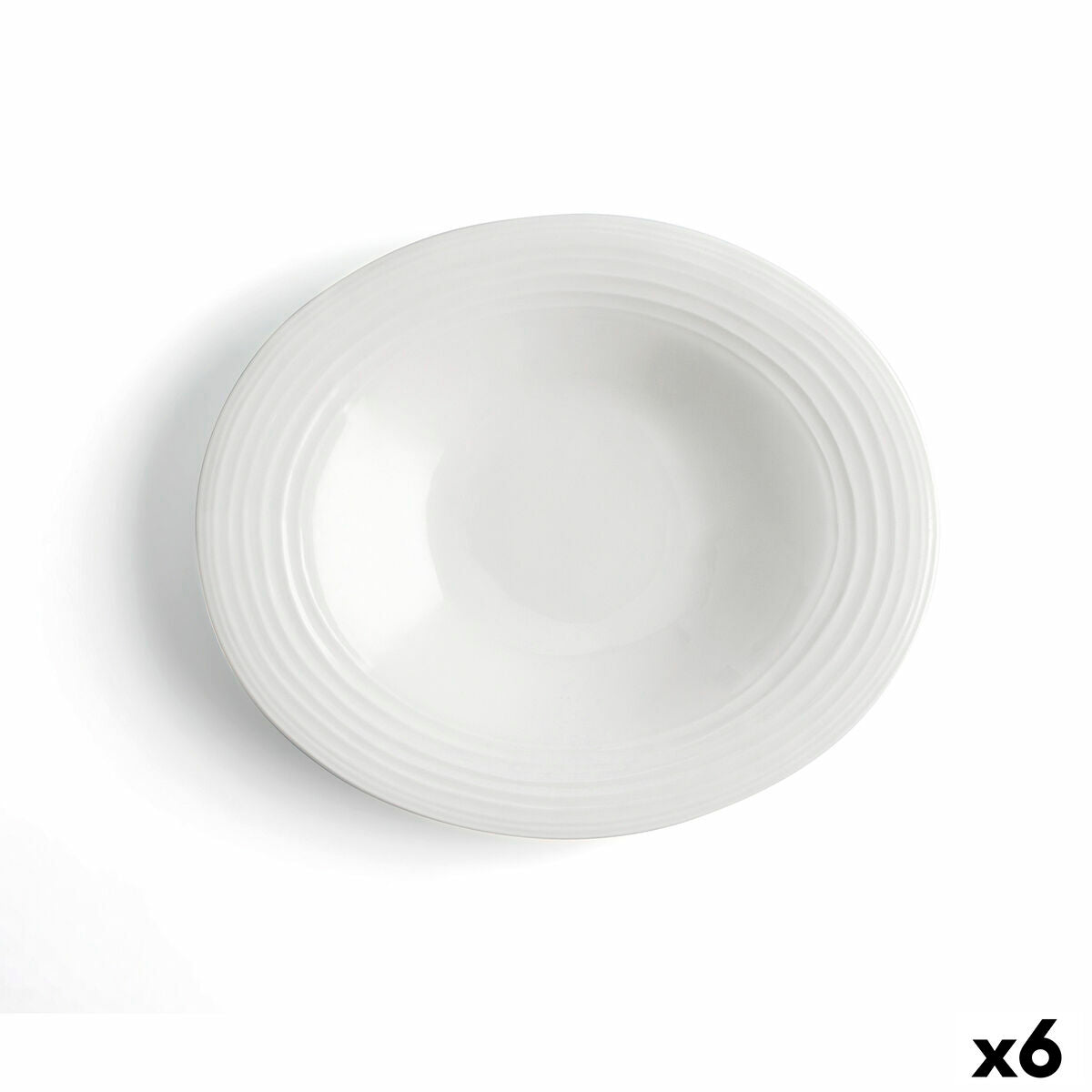 Deep Plate Ariane A'bordo Ceramic White (Ø 29 cm) (6 Units) Ariane