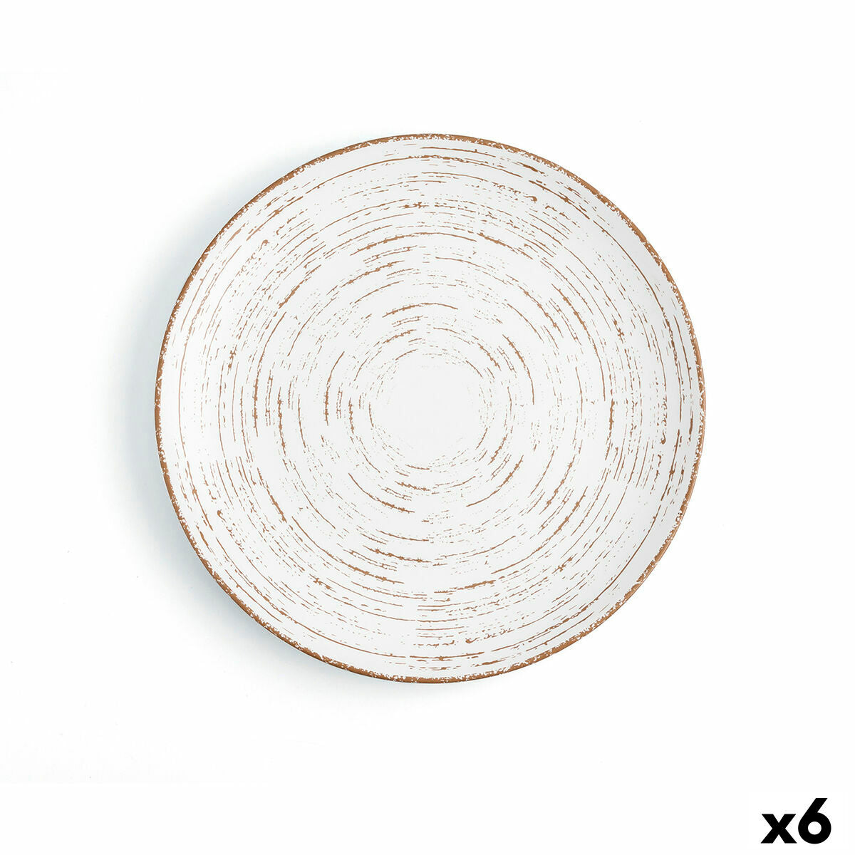 Flat plate Ariane Tornado Ceramic Bicoloured (Ø 27 cm) (6 Units) Ariane