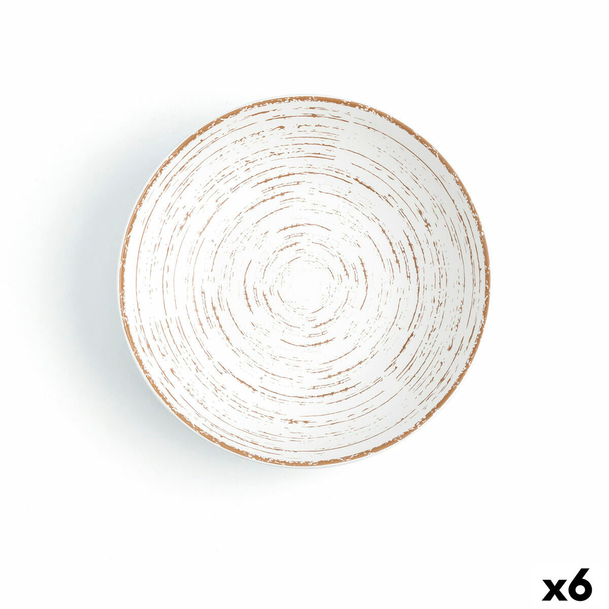 Deep Plate Ariane Tornado Ceramic Bicoloured (Ø 21 cm) (6 Units) Ariane