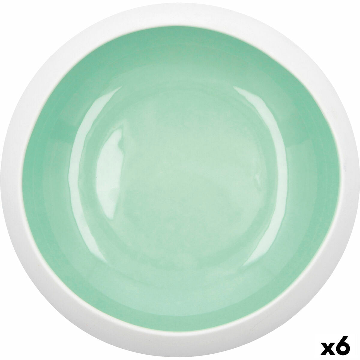 Bowl Ariane Organic Ceramic Green (16 cm) (6 Units) Ariane