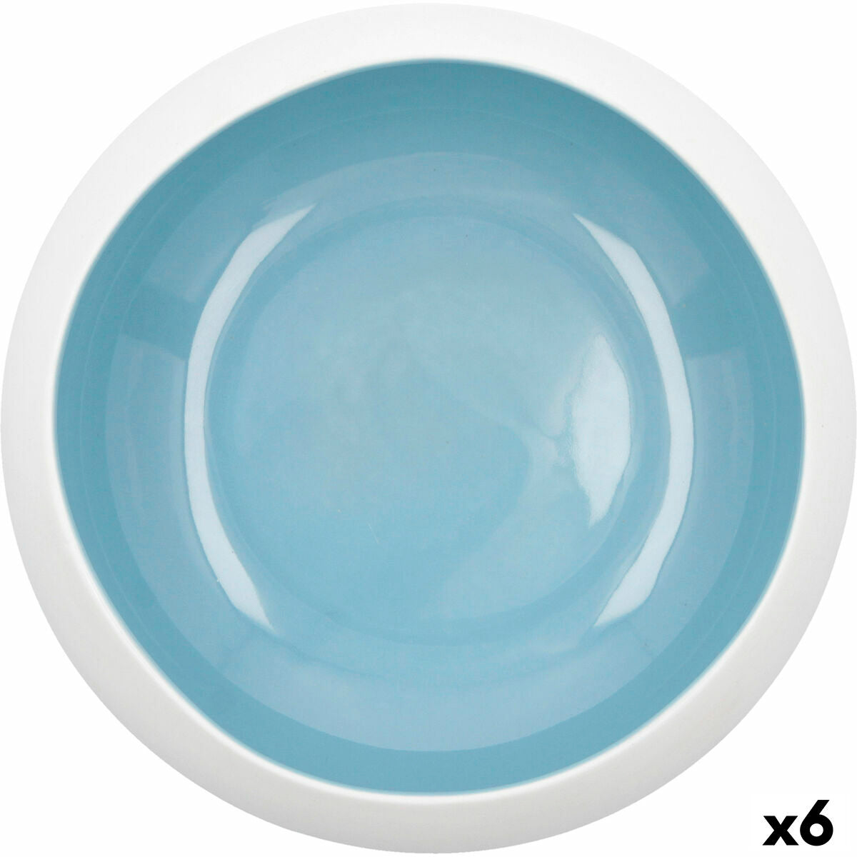 Bowl Ariane Organic Ceramic Blue (16 cm) (6 Units) Ariane