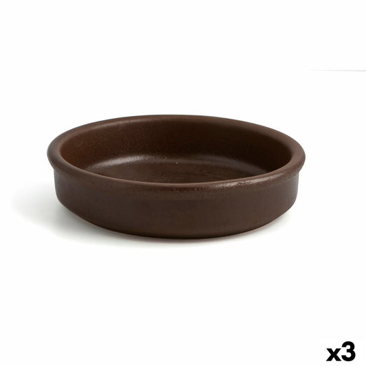 Saucepan Anaflor Baked clay Brown Ø 21 cm (3 Units) Anaflor