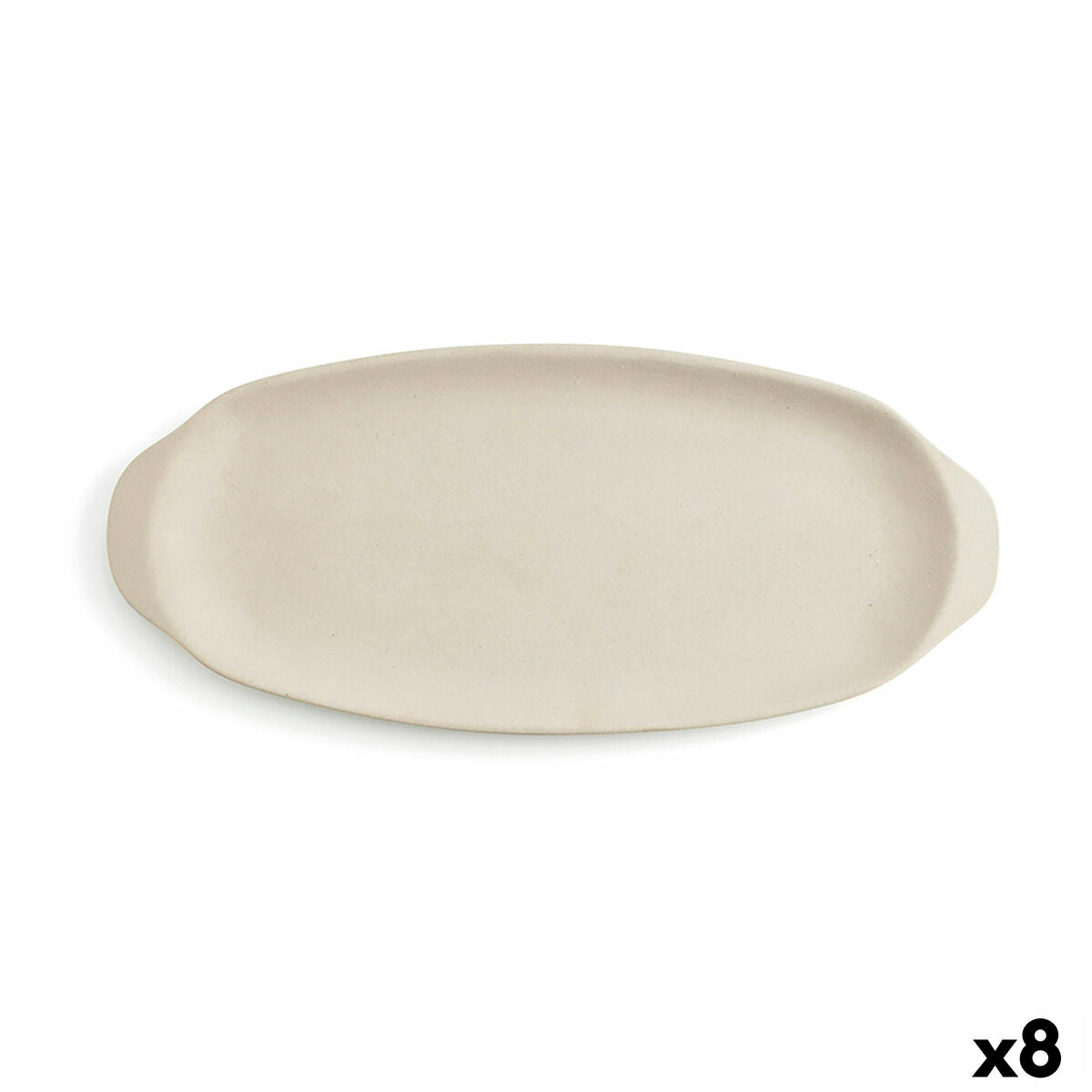 Snack tray Quid Mineral Gres Beige Ceramic 13 x 30,5 cm (8 Units) Quid