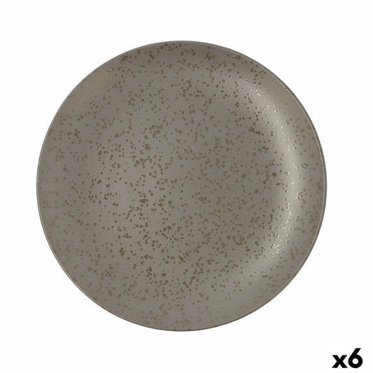 Flat plate Ariane Oxide Ceramic Grey (Ø 31 cm) (6 Units) Ariane