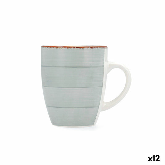 Cup Quid Vita Morning Breakfast Ceramic Blue 350 ml (12 Units) Quid