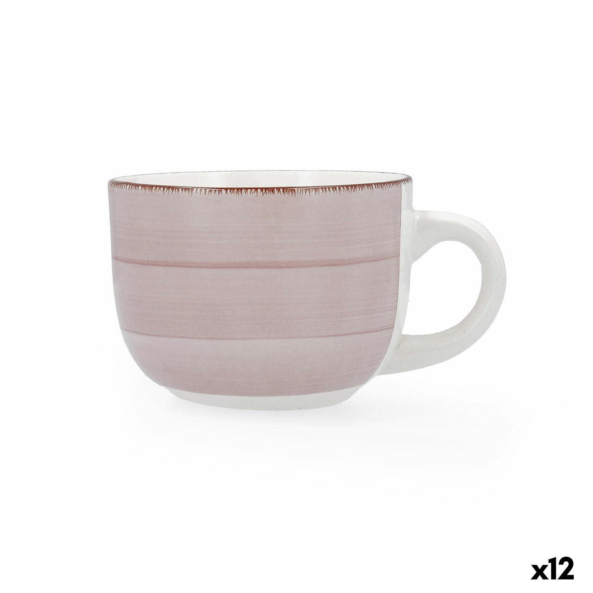 Cup Quid Vita Morning Ceramic Pink (470 ml) (12 Units)