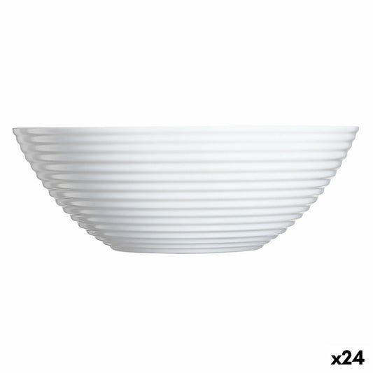 Bowl Luminarc Harena White Glass 16 cm Multi-use (24 Units) Luminarc