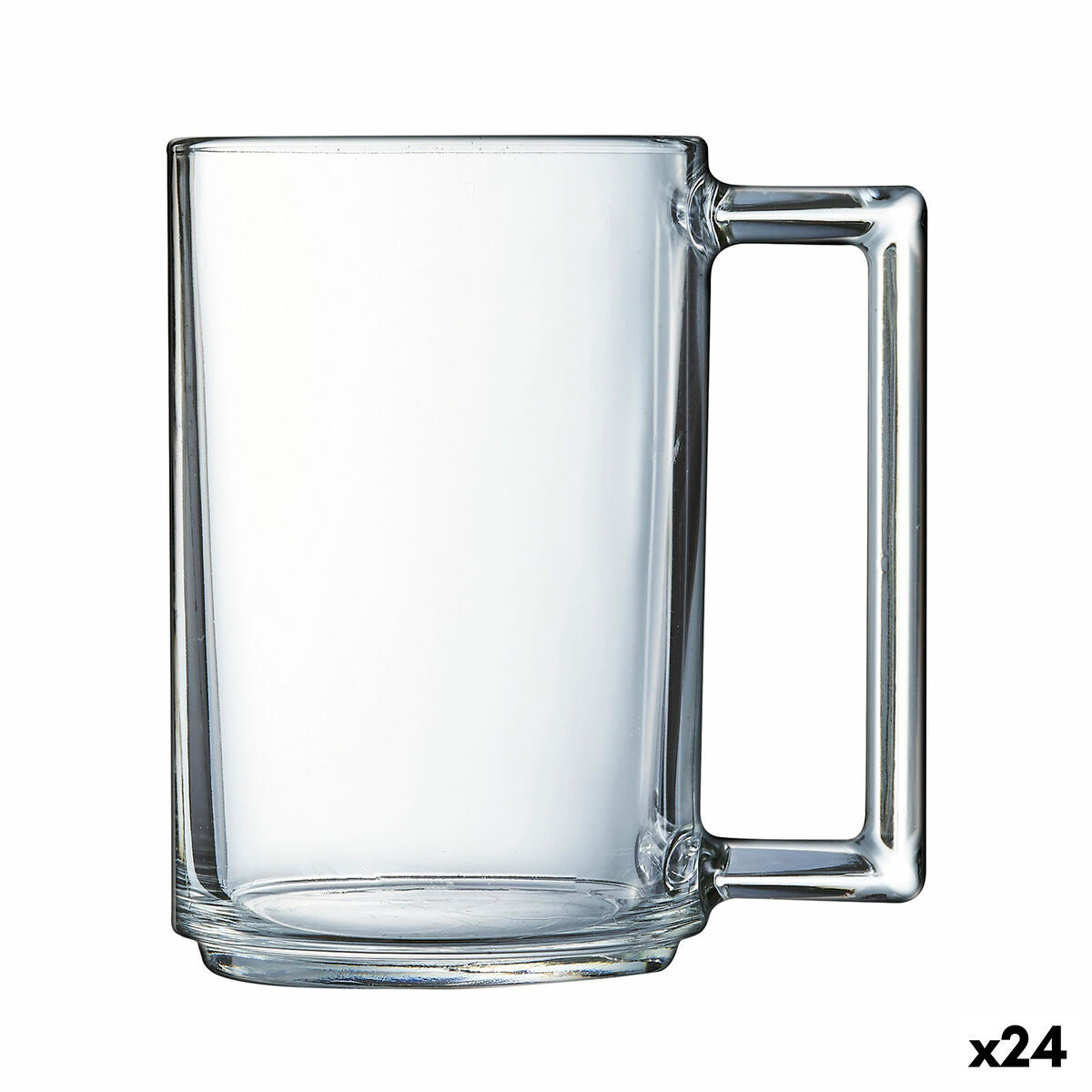 Cup Luminarc À La Bonne Heure Transparent Breakfast Glass (250 ml) (24 Units) Luminarc