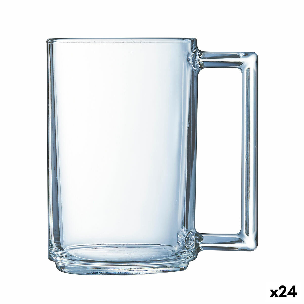 Cup Luminarc à La Bonne Heure Transparent Breakfast Glass 320 ml (24 Units) Luminarc