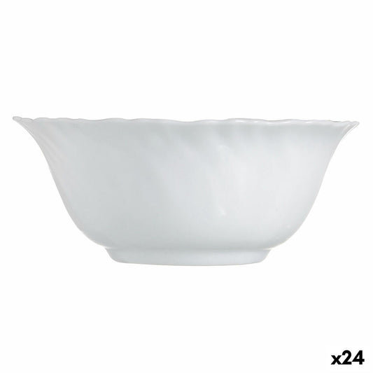 Bowl Luminarc Feston White Glass 12 cm (24 Units) Luminarc