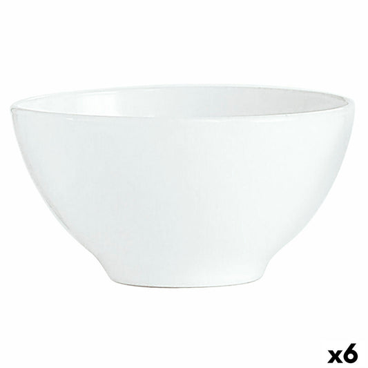 Bowl Luminarc Blanc Breakfast White Glass (500 ml) (6 Units) Luminarc