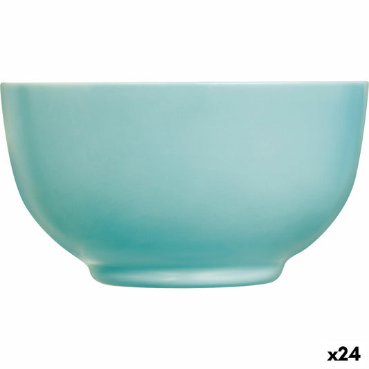 Bowl Luminarc Diwali Turquesa Turquoise Glass 14,5 cm (24 Units) Luminarc