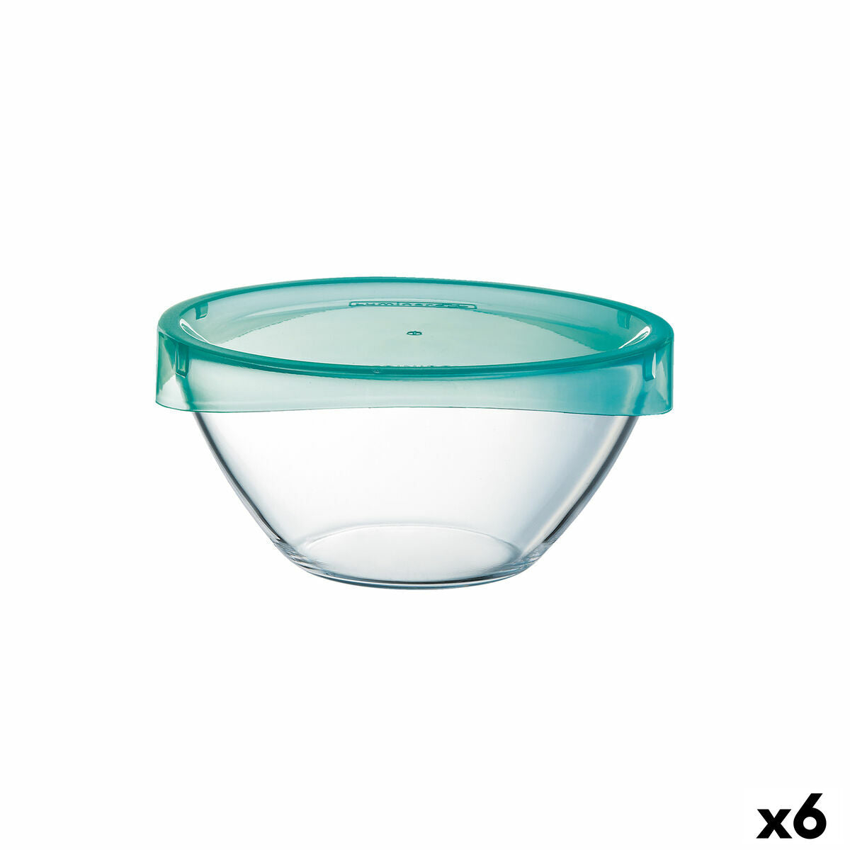 Salad Bowl Luminarc Keep'n Lagon Transparent With lid Glass Ø 17 cm (6 Units) Luminarc