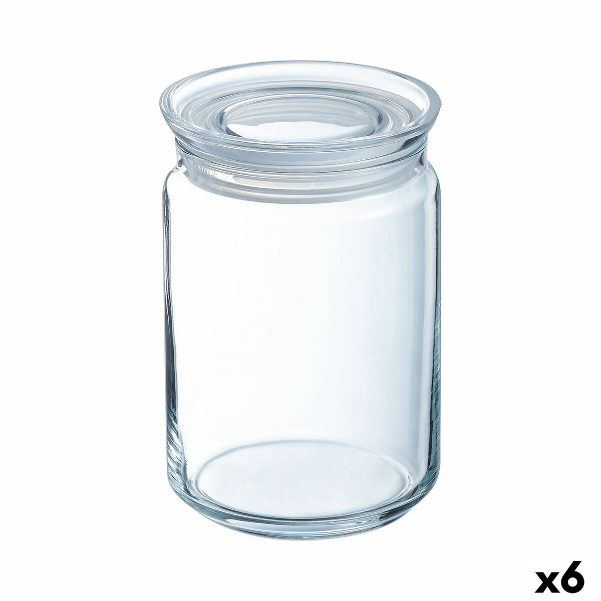 Jar Luminarc Pav Transparent Silicone Glass 750 ml (6 Units) Luminarc