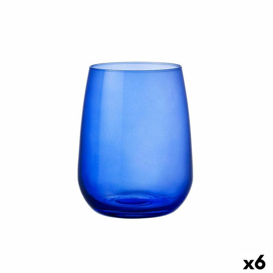 Glass Bormioli Rocco Restaurant Cobalto Blue Glass (430 ml) (6 Units) Bormioli Rocco