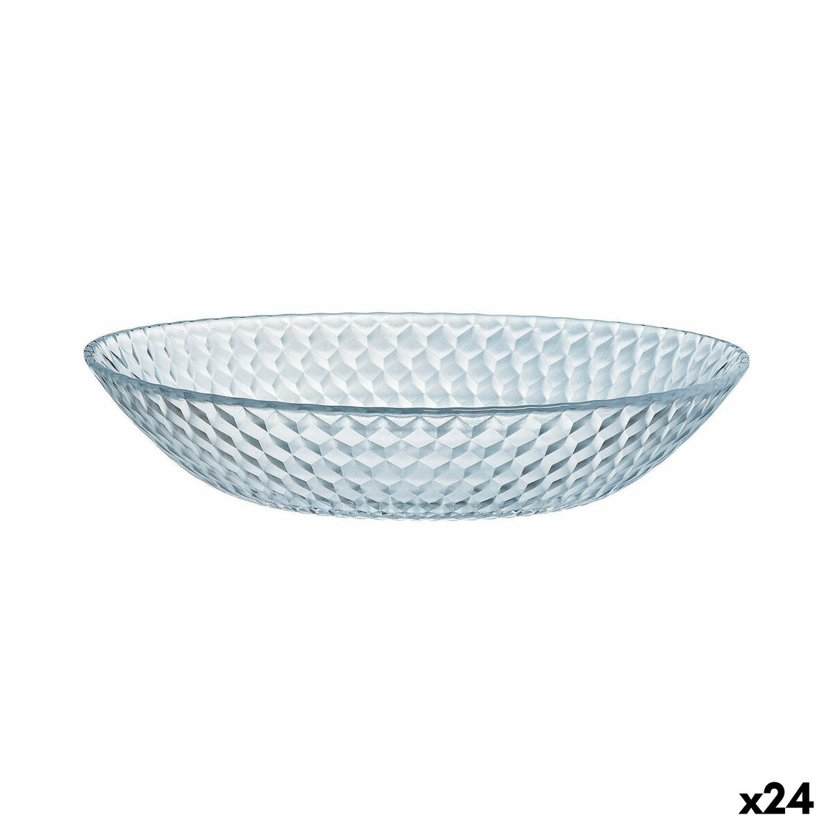 Deep Plate Luminarc Pampille Clear Transparent Glass (20 cm) (24 Units) Luminarc