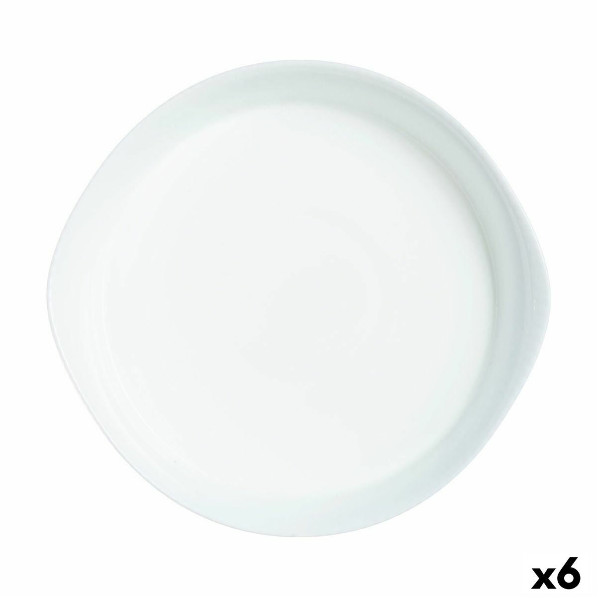 Serving Platter Luminarc Smart Cuisine Circular White Glass Ø 28 cm (6 Units) Luminarc