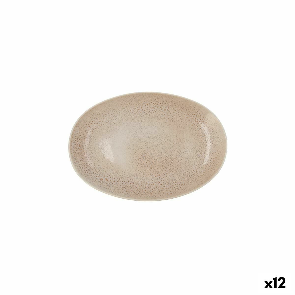 Snack tray Ariane Porous Ceramic Beige Ø 26 cm (12 Units) Ariane