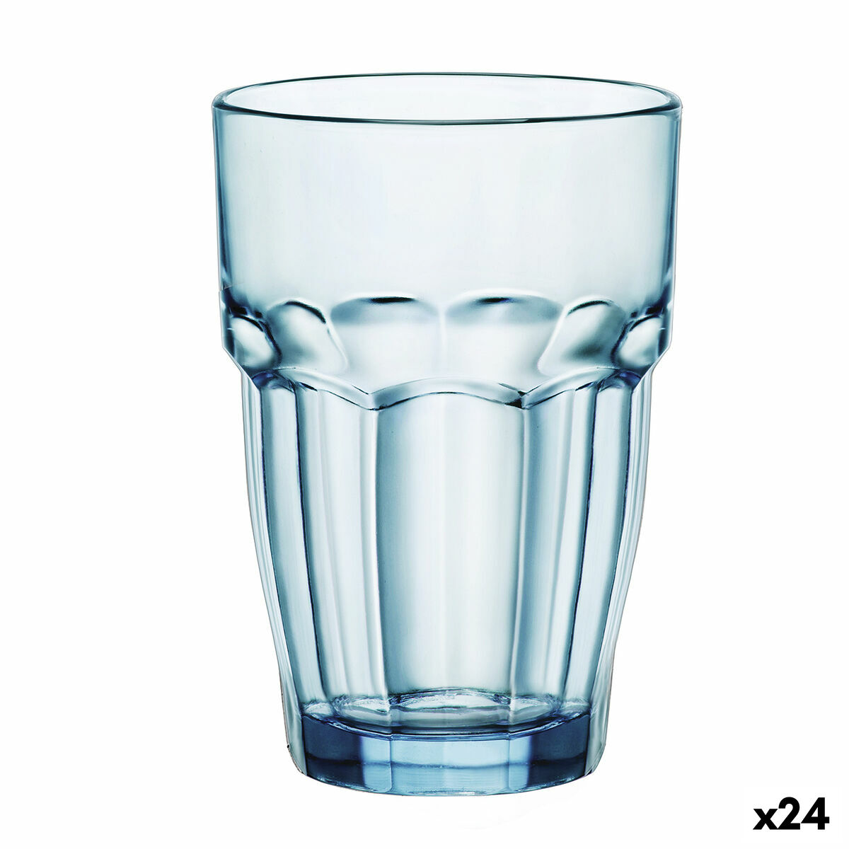 Glass Bormioli Rocco Rock Bar Blue Glass 370 ml (24 Units) Bormioli Rocco