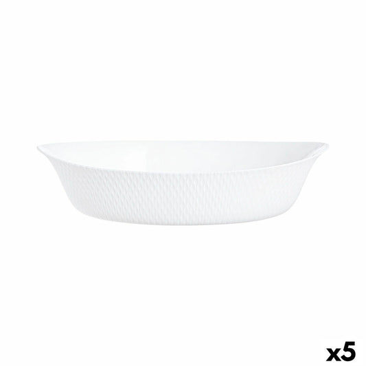 Serving Platter Luminarc Smart Cuisine 32 x 20 cm White Glass (6 Units) Luminarc