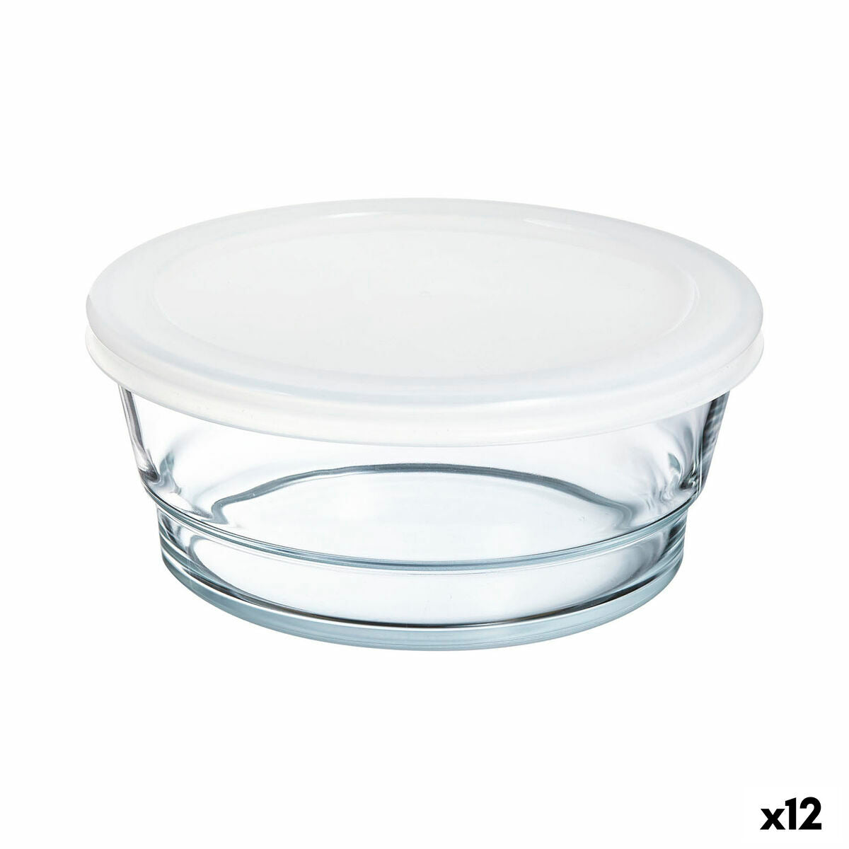 Round Lunch Box with Lid Arcoroc So Urban Bicoloured Glass 1,1 L (12 Units) Arcoroc