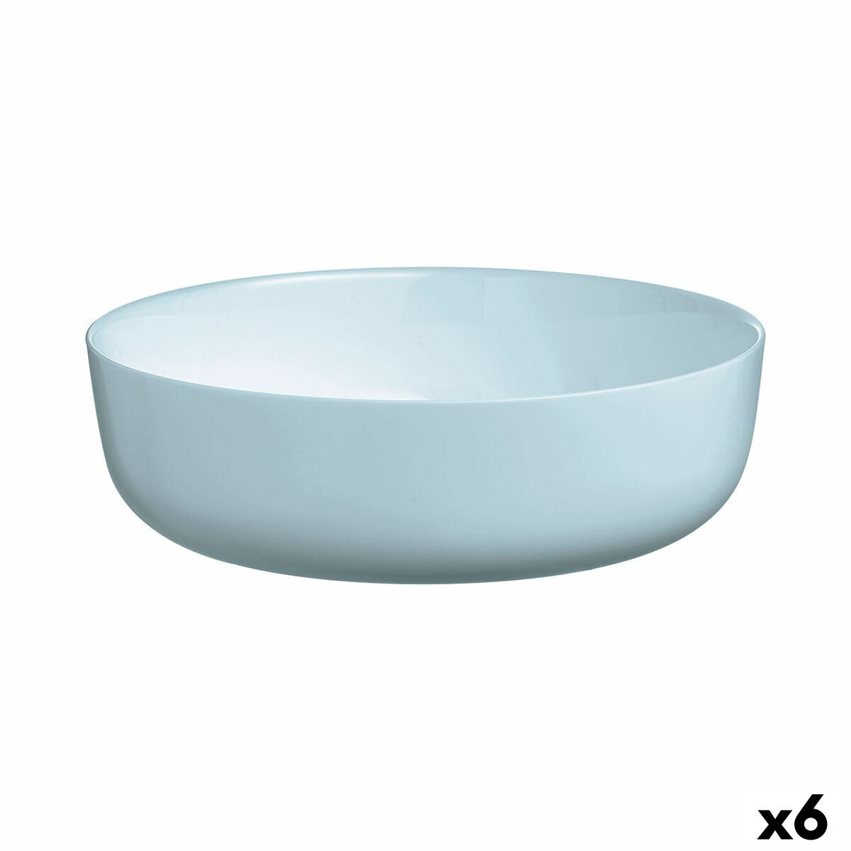 Salad Bowl Luminarc Diwali Paradise Blue Glass 22 cm (6 Units) Luminarc