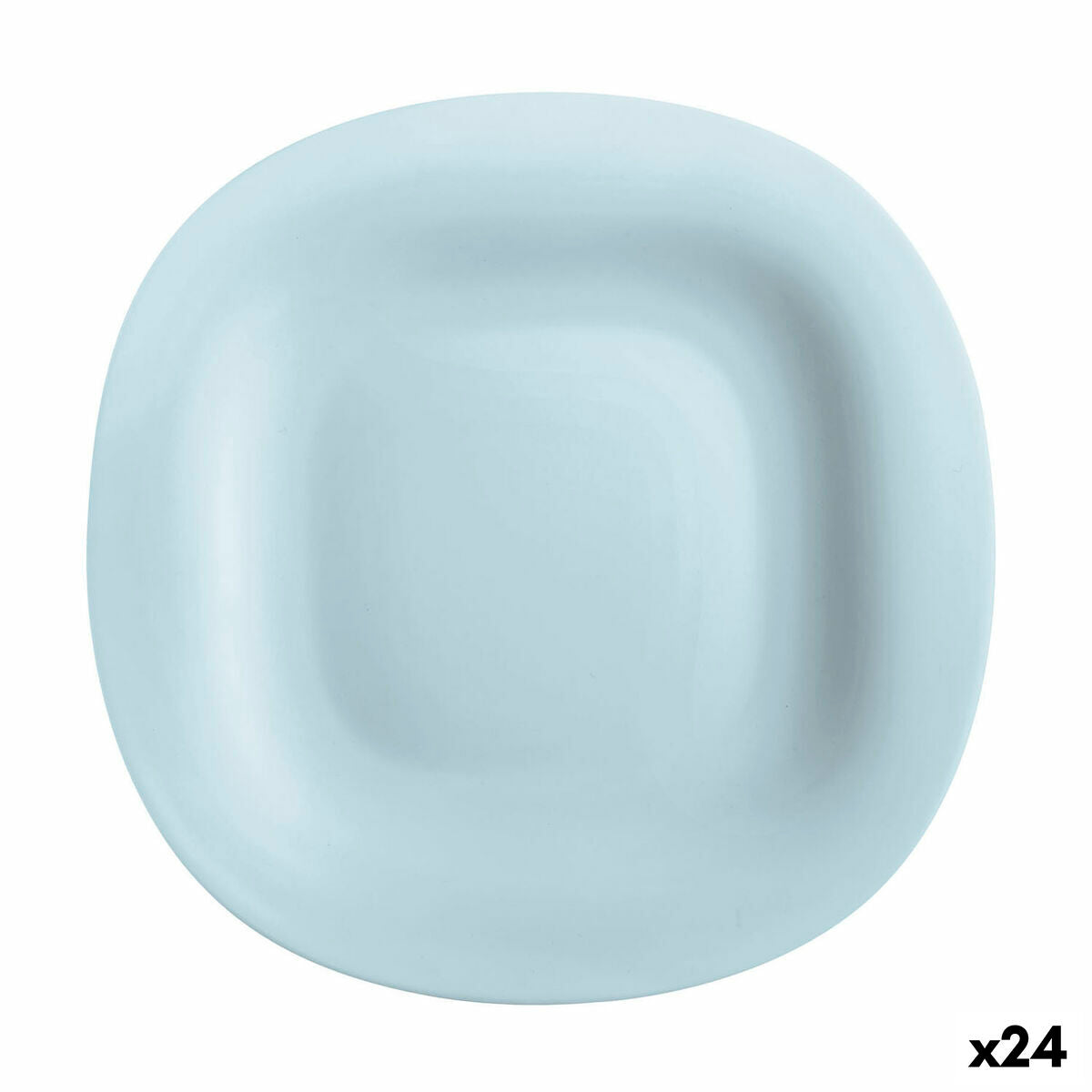 Flat Plate Luminarc Carine Paradise Blue Glass 27 cm (24 Units) Luminarc