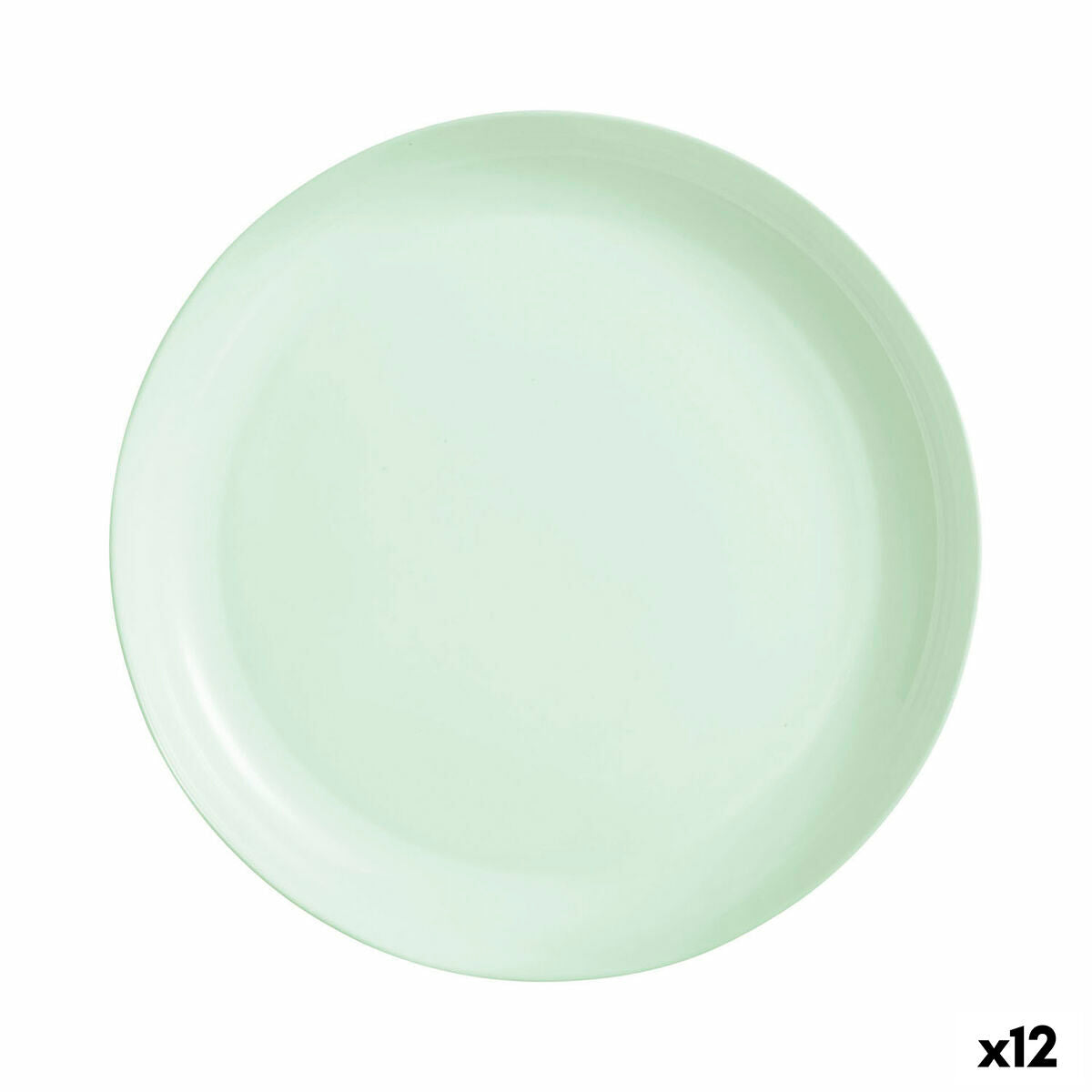 Deep Plate Luminarc Diwali Paradise Green Glass 29 cm (12 Units) Luminarc