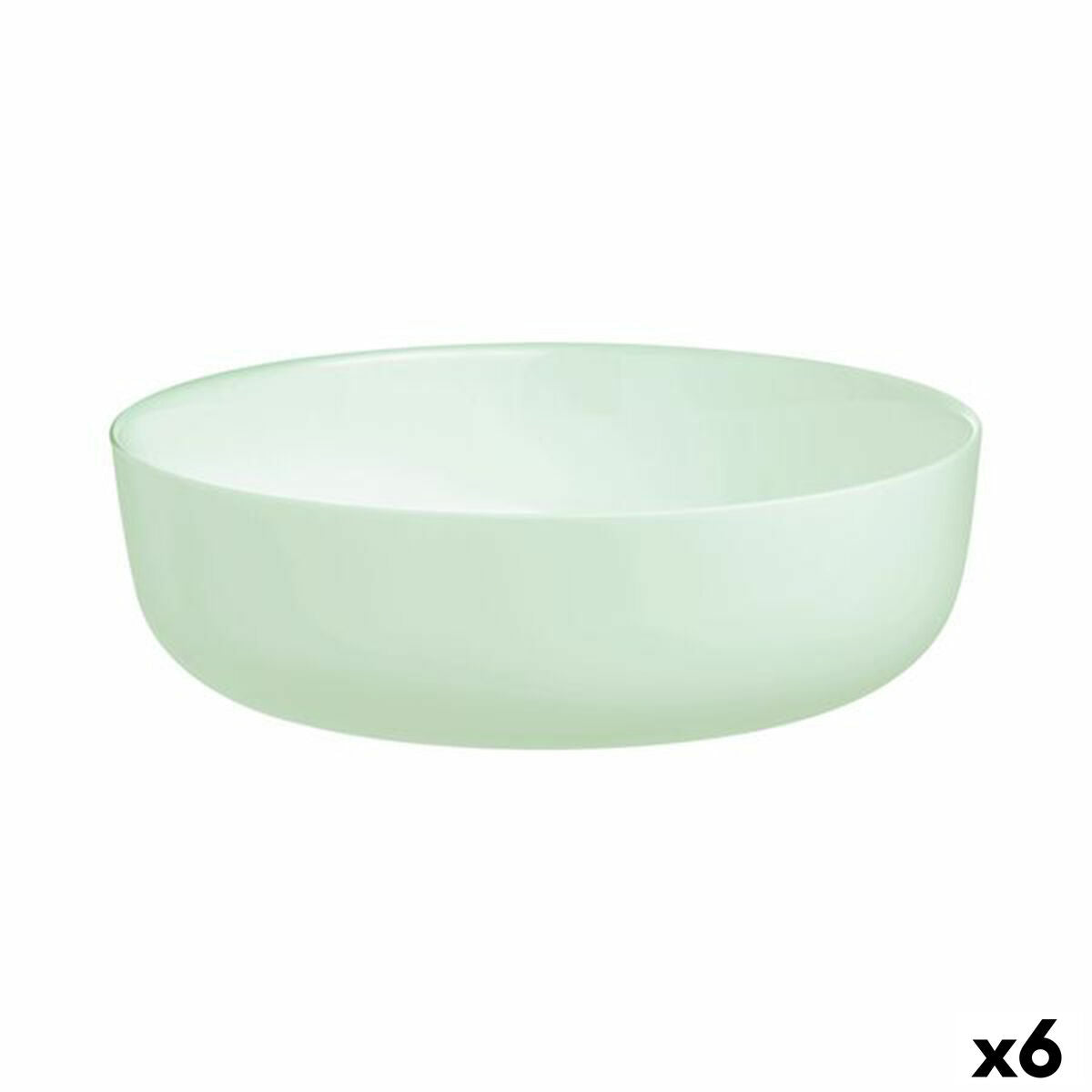 Salad Bowl Luminarc Diwali Paradise Green Glass 22 cm (6 Units) Luminarc