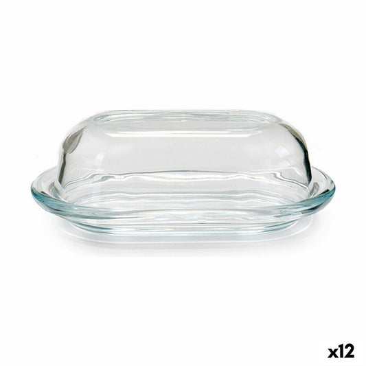 Butter Dish Glass (13 x 7 x 19,7 cm) (12 Units) Pasabahce