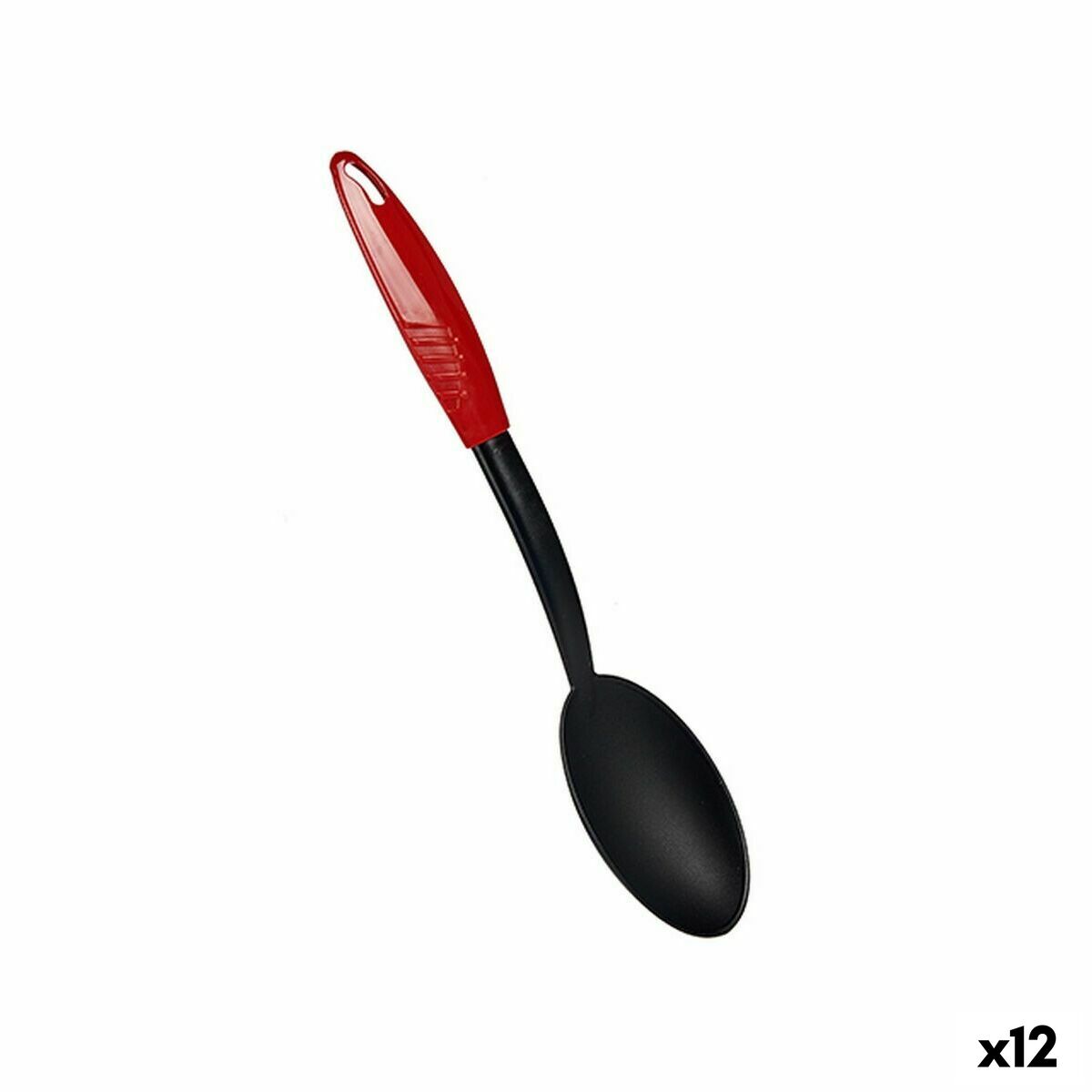 Ladle Red Black Nylon (3 x 32,5 x 7 cm) (12 Units) BigBuy Home