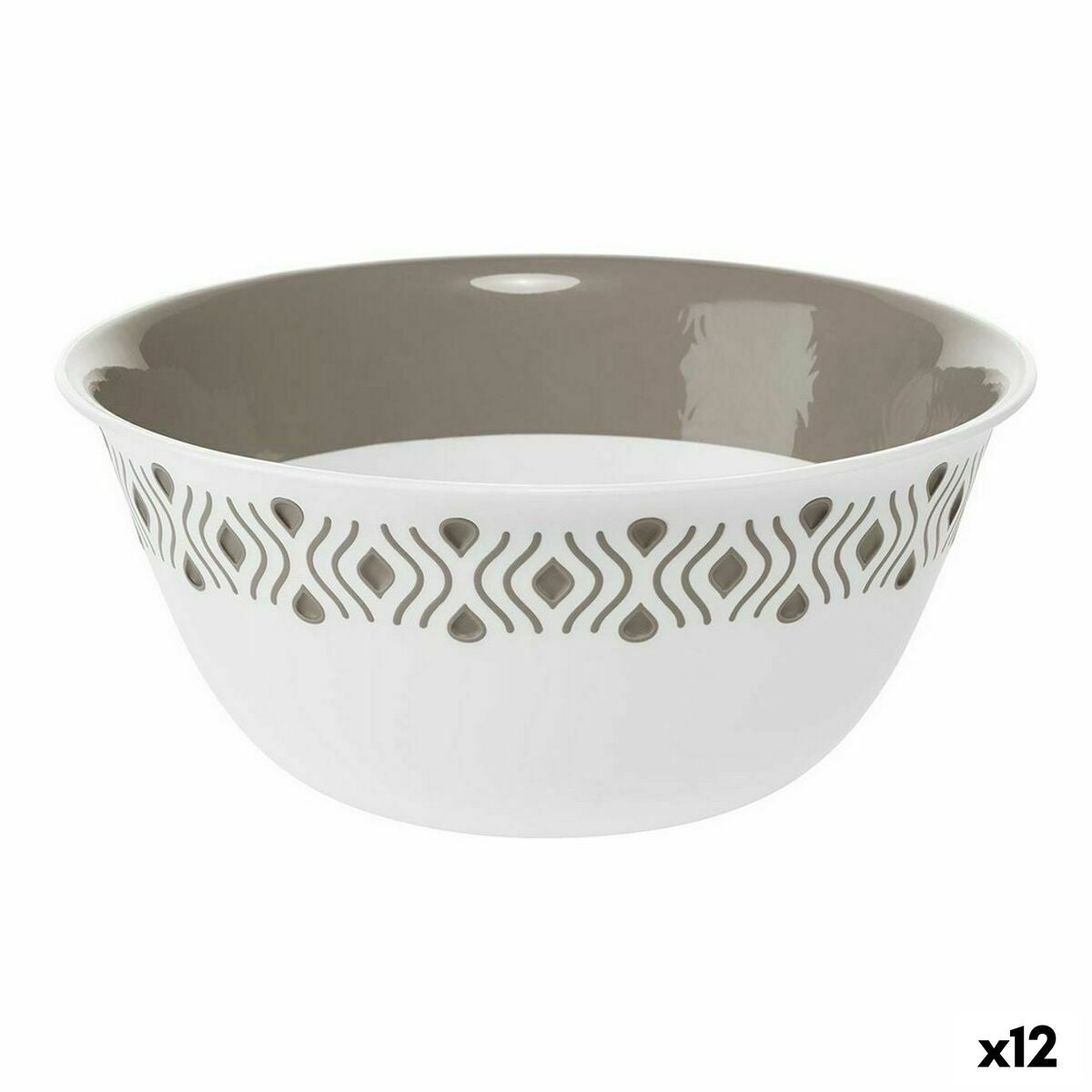 Bowl Stefanplast Tosca Beige Plastic 23 x 10 x 23 cm (12 Units) Stefanplast