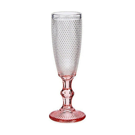 Champagne glass Pink Transparent Glass 6 Units (180 ml) Vivalto