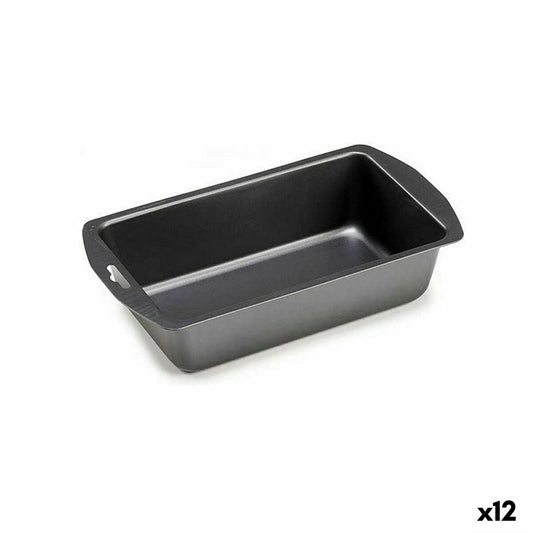 Rectangular Mould Dark grey Carbon steel 13 x 6,3 x 30 cm (12 Units) Kinvara