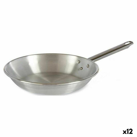 Pan Ø 24 cm Silver Aluminium 12 Units Kinvara