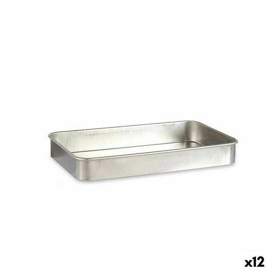 Roasting Tin 32 x 7 x 51,5 cm Silver Aluminium 12 Units Kinvara