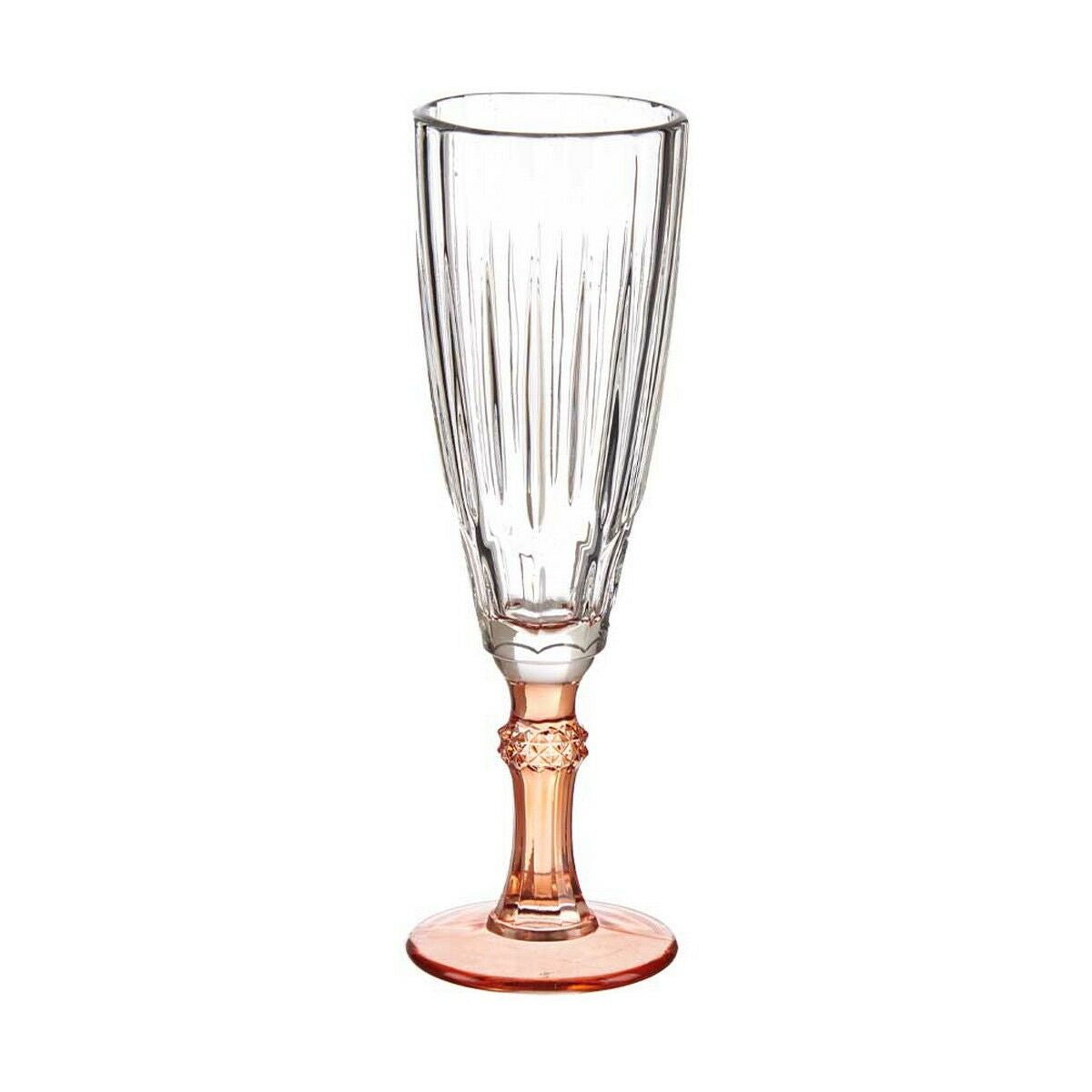 Champagne glass Exotic Crystal Salmon 6 Units (170 ml) Vivalto