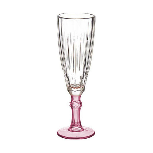 Champagne glass Crystal Pink 6 Units (170 ml) Vivalto