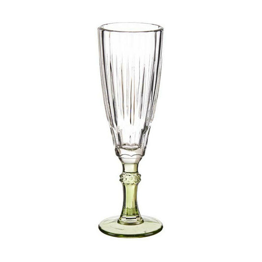 Champagne glass Exotic Crystal Green 6 Units (170 ml) Vivalto